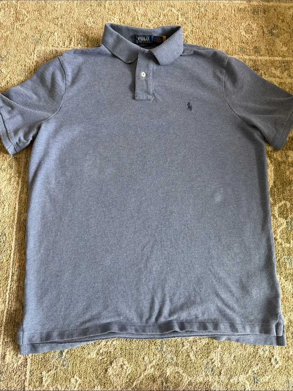 Polo by Ralph Lauren Heather Blue Short-Sleeve Polo